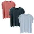 thumbnail image 1 of Womens Tops Short Sleeve Cotton Crew Neck T Shirt Soft Breathable Everyday Basic Tee Lightweight Casual Shirt Fashion Clothes Blouses Dressy Casual Women, 1 of 7