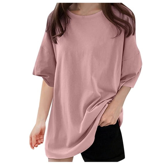 Womens Tops Short Sleeve Loose T Shirt Fashion Clothes Blouses Dressy Casual Women