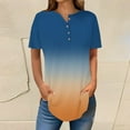 thumbnail image 1 of Womens Tops Short Sleeve Womens Tops 2025 Spring Neck Casual Print Tunic T Shirts Womens Tops Shirts for Women, 1 of 4
