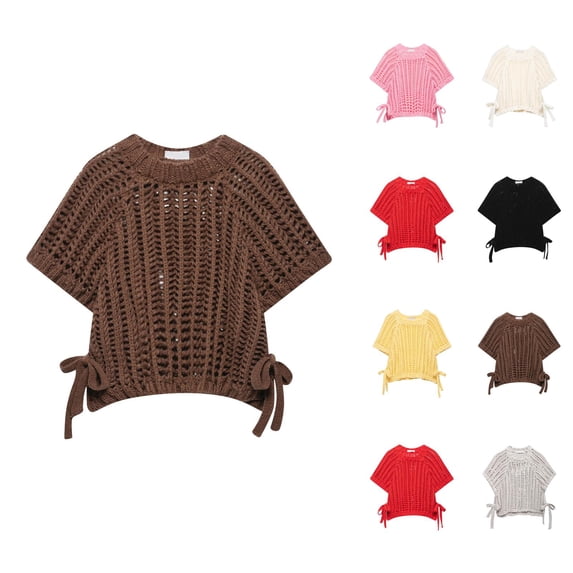 Womens Tops Off Shoulder Pullover Sweaters Casual Romantic Date Night Style Cozy Women's Sweater With Decorative Side Panels For Wear Open Knit Design And Round Neckline All Seasons Pair Jeans