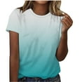 thumbnail image 1 of Womens Tops Soft Basic Shirts Summer Short Sleeve Crew Neck T-Shirts Casual Blouses for Women Trendy Outfit S-2XL, 1 of 5
