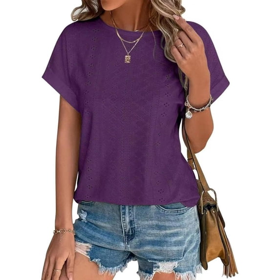 Womens Tops Spring Summer Fashion 2025 Short Sleeve Blouses for Women T Shirts for Women Plain T Shirts Unisex Tank Tops for Women