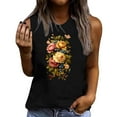 thumbnail image 1 of Womens Tops Summer Casual Short Sleeve Blouse Round Neck Loose Fashion Sleeveless T Shirt, 1 of 4