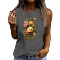 thumbnail image 1 of Womens Tops Summer Casual Short Sleeve Blouse Round Neck Loose Fashion Sleeveless T Shirt, 1 of 4