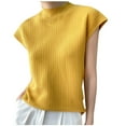 thumbnail image 1 of Womens Tops Summer Shirts Knitted Cap Sleeve Sweater Pullover Cute Beach Vacation Clothes, 1 of 2