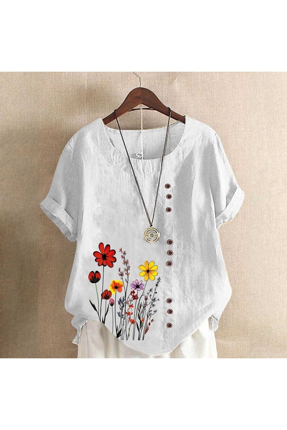 Womens Tops Summer Spring Short Sleeve T Shirts Blouse Outfits Beach Vacation Clothes Cute Tops Going Out Tops For Women