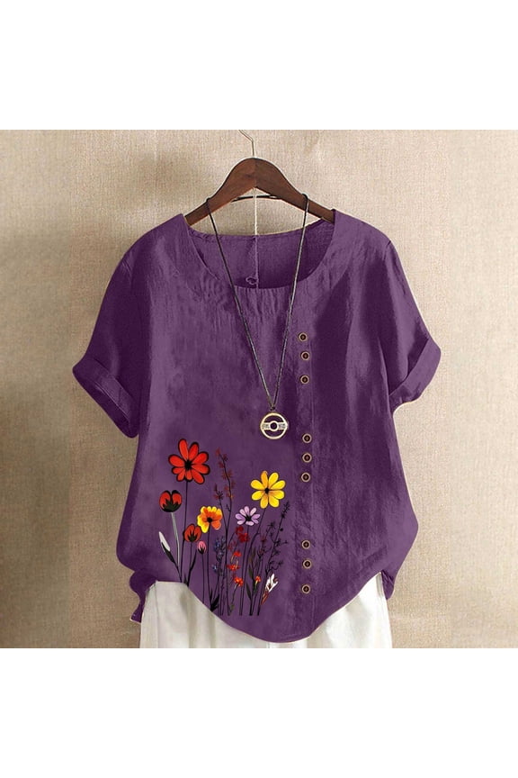 Womens Tops Summer Spring Short Sleeve T Shirts Blouse Outfits Beach Vacation Clothes Cute Tops Going Out Tops For Women