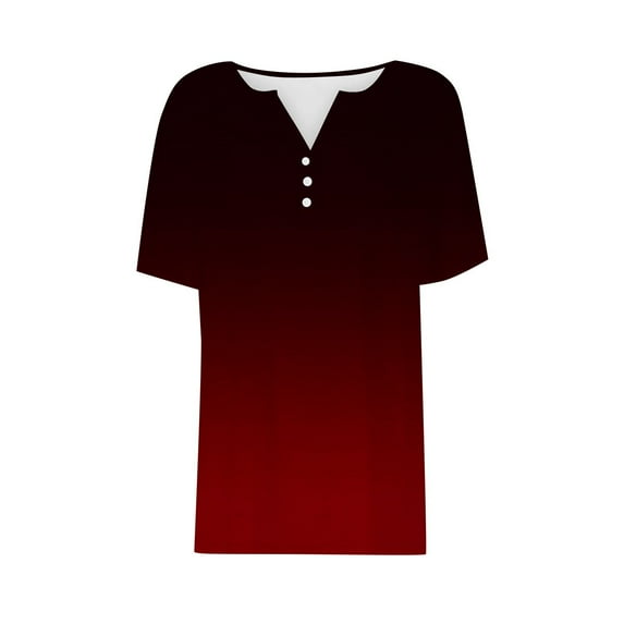 Womens Tops Summer Vacation Fashion V Neck Short Sleeved Shirt Casual Loose Com fortable Tunic Ruched Waist Irregular Hem Polyester & Spandex 1Pc T-Shirt 2Xl Shirts for Women
