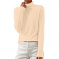 thumbnail image 1 of Womens Tops Sweaters Turtleneck Long Sleeve Pullover Casual Knitted Pullover Wool Warm Cozy Tops Fall Winter Clothes, 1 of 5