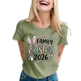 thumbnail image 1 of Womens Tops T-Shirts Printed Crew Neck Short Sleeve Boho Shirts, 1 of 3