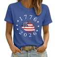 thumbnail image 1 of Womens Tops T-Shirts Relaxed Fit Graphic Eye Catching Print Going Out Shirts, 1 of 4