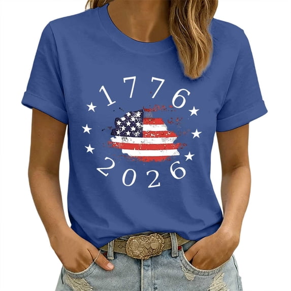 Womens Tops T-Shirts Relaxed Fit Graphic Eye Catching Print Going Out Shirts