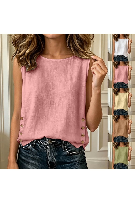 Womens Tops Trendy Relaxed Button Front Lightweight Ribbed Tops for Women,Green,L
