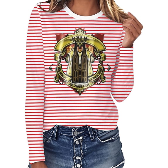 Womens Tops Trendy Striped Carnival Colorful Graphic Short Sleeve Womens Athletic Tops,Red,2XL
