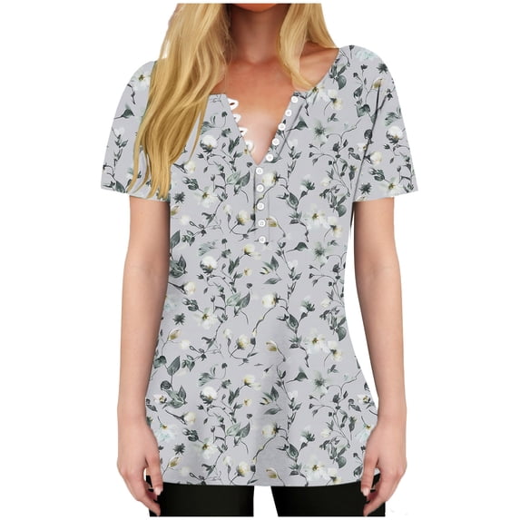 Womens Tops Tunics Plus Size Womens Tunic Tops Dressy Casual Womens Tops Dressy Casual V Neck Summer Graphic Tees for Women Womens Tops Casual