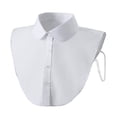 thumbnail image 1 of Womens Tops White Detachable Half Shirts Business Two Shirt Dressy Women Shirts Half Undershirt Colla Shirt Girls Dickey Colla Shirts Women Colla Shirt Sweater Color Half Shirt Women Blouse plus Size, 1 of 2