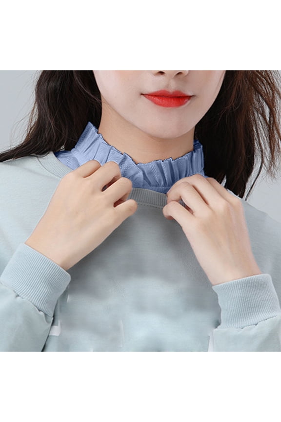 Womens Tops White Detachable Half Shirts Business Two Shirt round Colla Shirts for Women Button up Shirts for Women Sweater Pan Shirt Girl Colla Dress Shirt Women T Shirt with Choker Girls