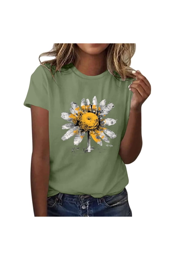 Womens Tops, Women Casual Tops Summer Blouses & Button-Down Shirts Stretch Tshirts Shirts Graphic Vintage School House Rock Workout Tops for Women Plus Size Try Before You Buy