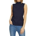 thumbnail image 1 of Womens Tops Women Sleeveless Neck For Women Sweater Knit Turtleneck Soft Basic Vest Tank Lightweight, 1 of 5