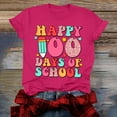 thumbnail image 1 of Womens Tops Women's 100 Days Of School Printed Shirt Short Sleeve Round Neck T Shirt Fashion Top Lightweight Soft Casual Outfit Clothes Shirts for Women, 1 of 4