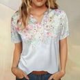 thumbnail image 1 of Womens Tops Women's Long Printed Spring/Summer Round Neck T Shirt Shirts for Women, 1 of 5