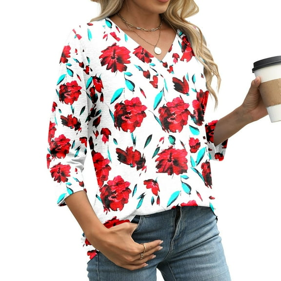 Womens Tops Women's Short Sleeved Solid Color Pocket V Neck Loose T Shirt Top Shirts for Women