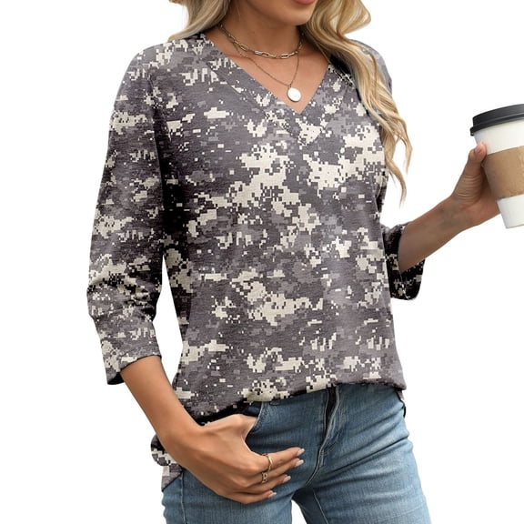 Womens Tops Women's Short Sleeved Solid Color Pocket V Neck Loose T Shirt Top Shirts for Women