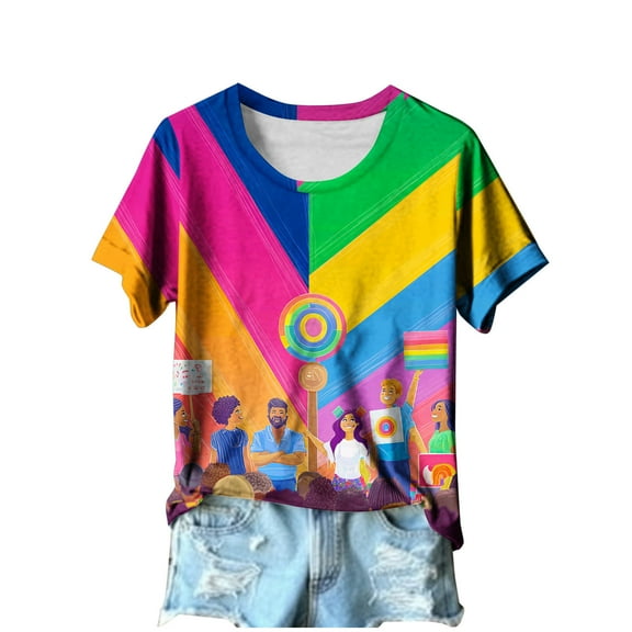 Womens Tops, Womens Summer Tops Boho Women Blouses for Work Short Sleeve Womens T Shirts Casual Graphic Workout Shirts Women Set Hide Belly Tunic 2025 Summer