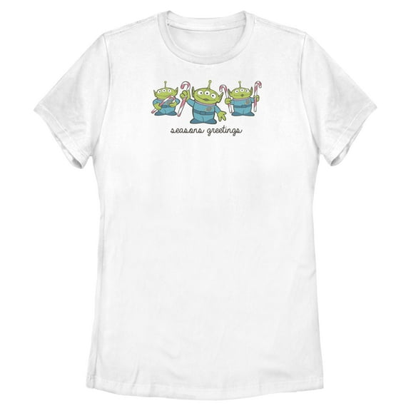 Womens Toy Story Seasons Greetings Aliens T Shirt