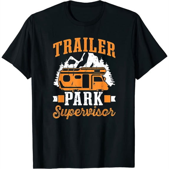 Womens Trailer Park Supervisor Manager Trailer Park Supervisior T-Shirt Black 2XL