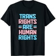 thumbnail image 1 of Womens Trans Rights Are Human Rights Transgender Pride Flag Lgbtq T-Shirt White X-Large, 1 of 5