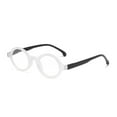 thumbnail image 1 of Womens Transparent Small Round Presbyopic Glasses Men Fashion Trendy Personalized Reading Glasses Spring Hinge Readers +1.75, 1 of 4