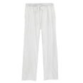 thumbnail image 1 of Flmaly vacation outfits for women High Waistband Womens Daily Elastic Waist Pockets Straight Solid Color Casual Pants Loose Long Trousers Vacation Outfits, 1 of 6