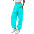 thumbnail image 1 of Womens Travel Pants Fashion Casual Gradient Print High Waist Jogger Pants With Pockets Sporty Gym Fit Polyester Soft Comfortable 2Xl Pants For Women, 1 of 8