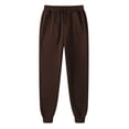 thumbnail image 1 of Womens Travel Pants Fleece Lined Thermal Sweatpants For Fall Winter Athletic Joggers With Adjustable Drawstring Waist & Side Pockets Thick Warm Trousers L Pants For Women, 1 of 4