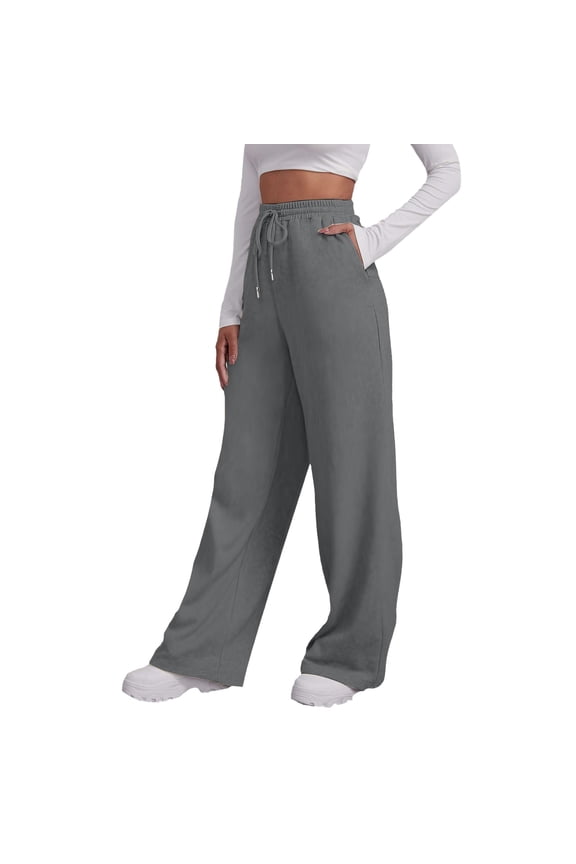 Womens Travel Pants High Waist Tunic Sweatpants Yoga Sports Pants With Pocket Soft Polyester Breathable Stretchy Casual Outdoor Wear L Pants For Women