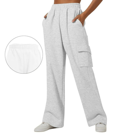 Womens Travel Pants High-Waisted Loose Sports Jogging Pants With Pockets Polyester Fabric Soft Breathable Hand Wash For Daily Home Workout Vacation 3Xl Pants For Women