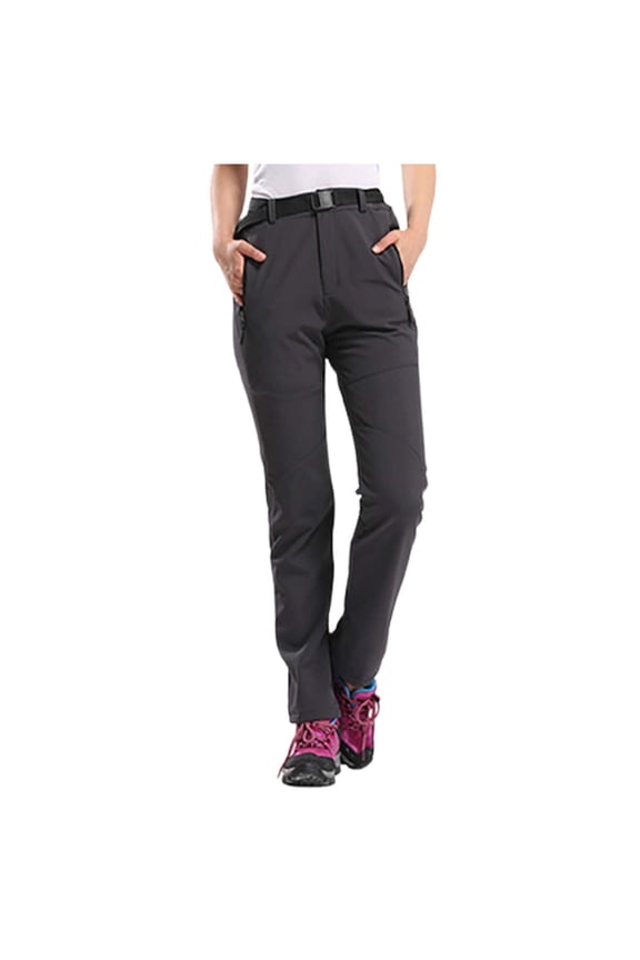 Womens Travel Pants Plush Waterproof Hiking Over Pants Windproof Outdoor Fishing Rain Gear With Elastic Waistband & 2.5-Layer Fabric M Pants For Women