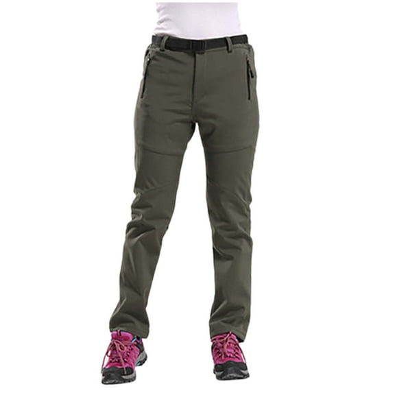 Womens Travel Pants Plush Waterproof Hiking Over Pants Windproof Outdoor Fishing Rain Gear With Elastic Waistband & 2.5-Layer Fabric Xl Pants For Women