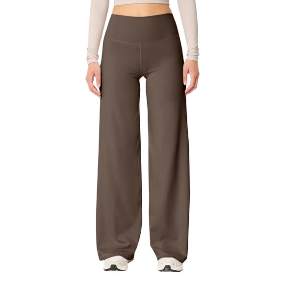 Womens Travel Pants Wide Leg Yoga Pants Tummy Control High Waisted Stretch Workout Sweatpants Loose Fit Athletic Flare Style Unrestricted Movement Flattering Silhouette Xl Pants For Women