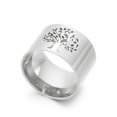 thumbnail image 1 of Womens Tree Of Life Ring Titanium Steel Electroplated Fashion Jewelry For Everyday Wear Gift Idea Size 6 7 8 9, 1 of 5