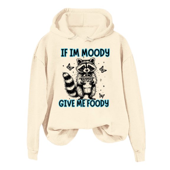 Womens Trend Letter Printed Hoodie Long Sleeve Sports Sweatshirt Active Gym Pullover Track Top Beige