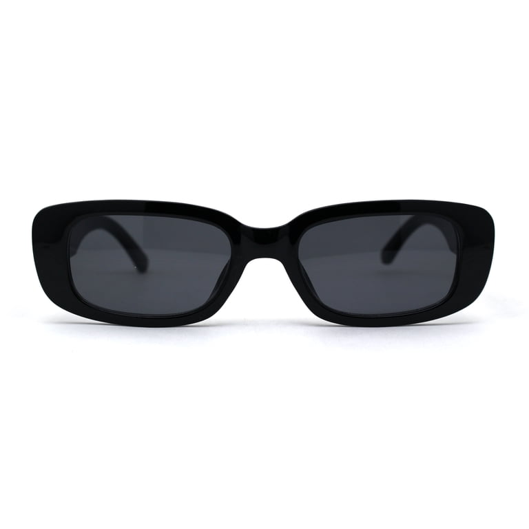 Trendy Retro Rectangle Sunglasses 90s Classic Vintage Sun Glasses YVNAURA Rectangle Sunglasses for Women 90 main image 2