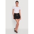 thumbnail image 1 of Womens Trendy Belted Front High Waisted Mini Pleated Skirt, 1 of 6