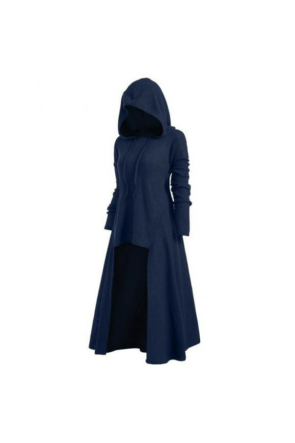 Womens Trendy Clothing Womens Oversized Sweatshirt Hooded Vintage Gothic Cloak Cape Cosplay Witch Costume Plus Size Robe Drawstring Tunic Tops