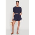 thumbnail image 1 of Womens Trendy Gauze Knit High Waisted Shorts, 1 of 4