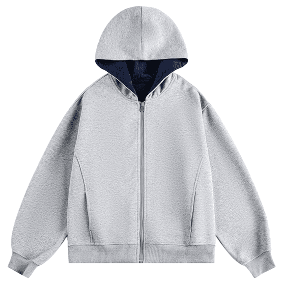 Womens Trendy Hoodies Colour-blocked Streetwear Hoodies Sweatshirt Couples Casual Outerwear