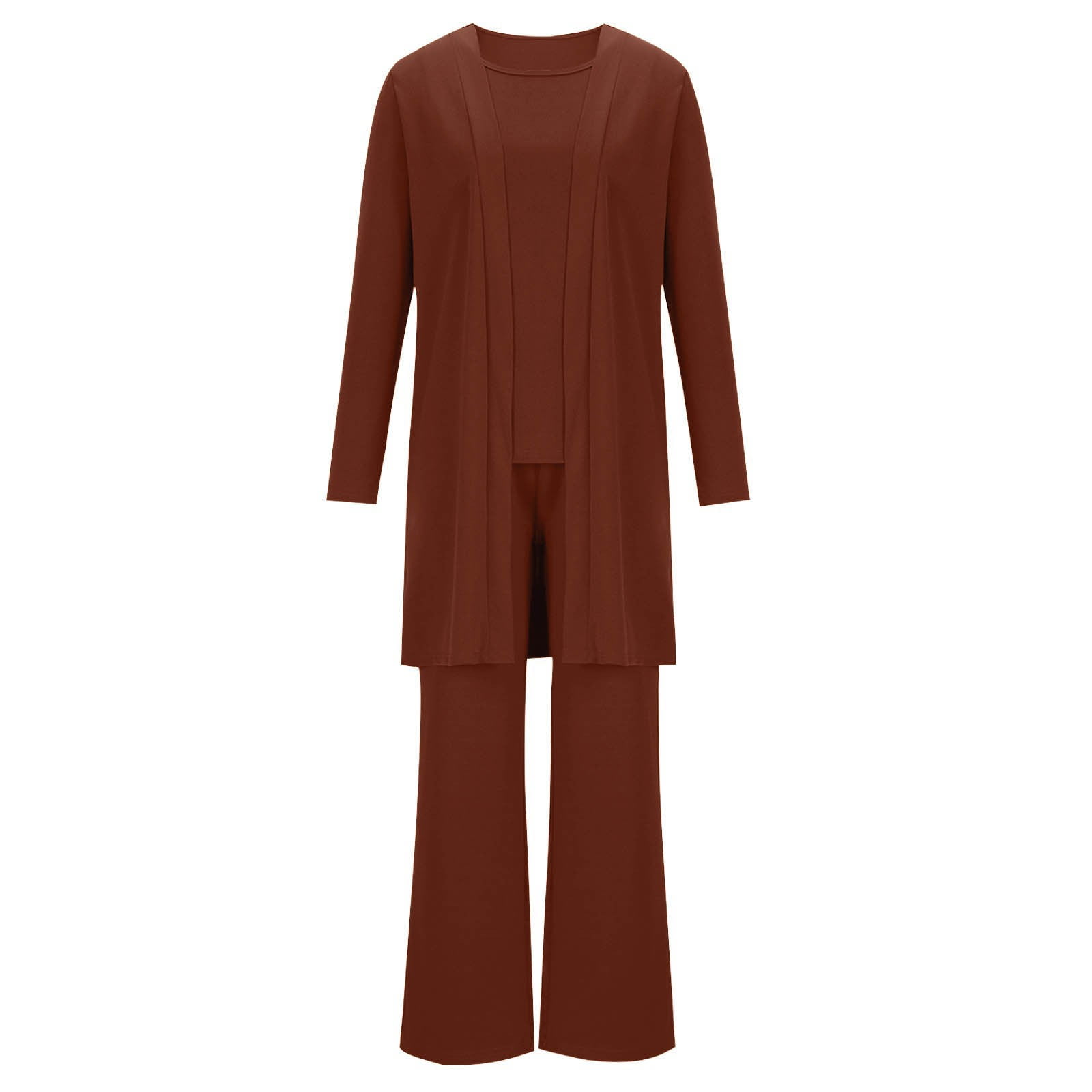 Womens Trendy Lounge Set 3 Piece Outfits Long Sleeve Cardigan