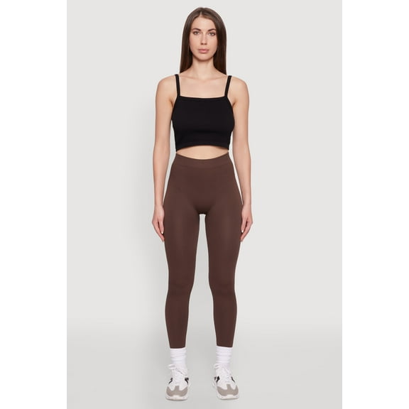 Women's Trendy Rib Knit High Waisted Leggings
