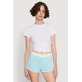 thumbnail image 1 of Womens Trendy Ribbed Knit Sleep Shorts, 1 of 4